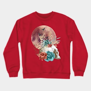 Boho Full Moon Skull Crewneck Sweatshirt